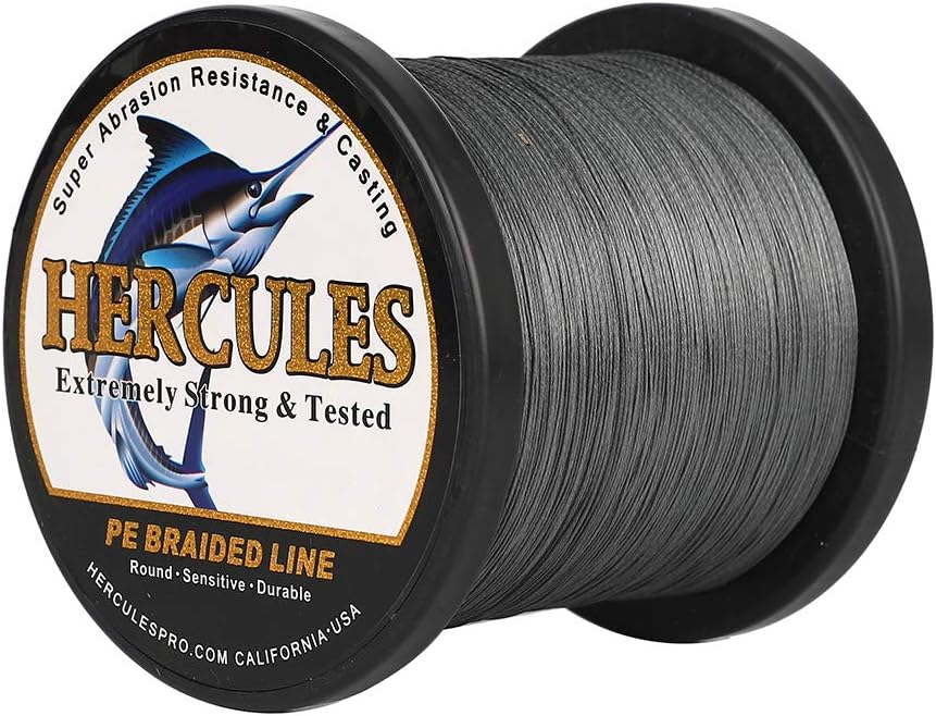 HERCULES Super Cast 100m - 2000m Yards Geflochtene Angelschnur 10lb - 300lb Test für Salzwasser Süss