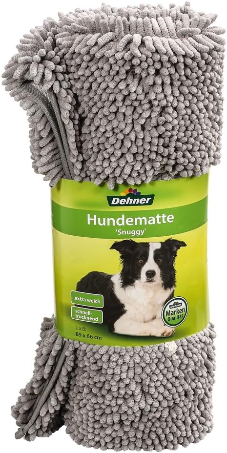 Dehner Lieblinge Hundematte Snuggy, ca. 89 x 66 cm, Polyester, grau, 89 x 66 cm