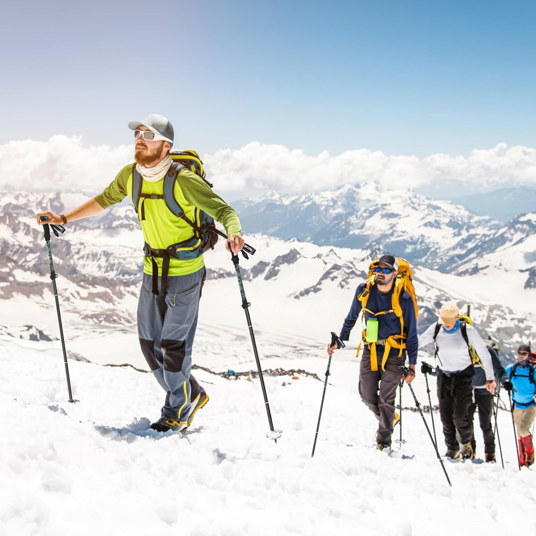 Wanderstöcke Trekkingstöcke, Teleskop Wanderstöcke Carbon & Aluminium, Walking Stöcke Faltbar, Wande