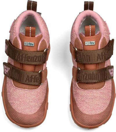 Affenzahn Barfussschuh Leder Buddy mit Klettverschluss Weich rutschfest Flexibel Reflektierend für J