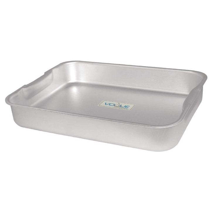 Vogue Bräter aus Aluminium, 420 x 311 x 70 mm, silberfarben 420 x 305 x 70mm., 420 x 305 x 70mm.