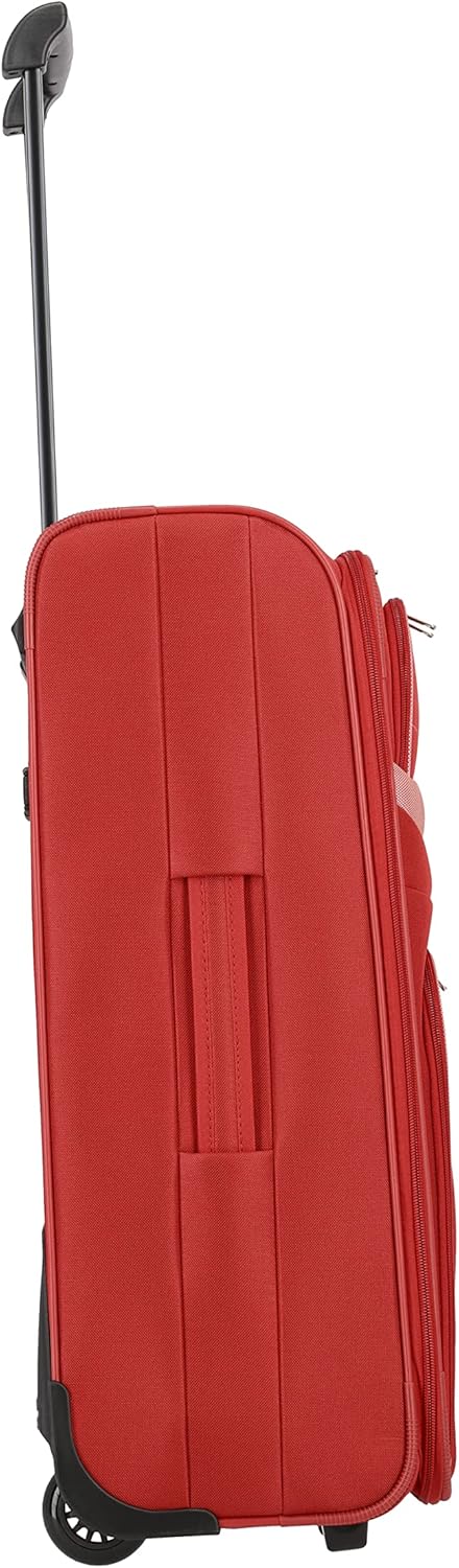 Travelite paklite 2-Rad Koffer Grösse M, Gepäck Serie ORLANDO: Klassischer Weichgepäck Trolley im ze