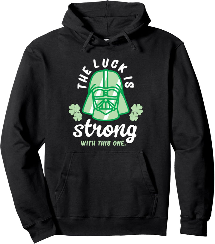 Star Wars St. Patrick's Day Vader Strong Luck Pullover Hoodie