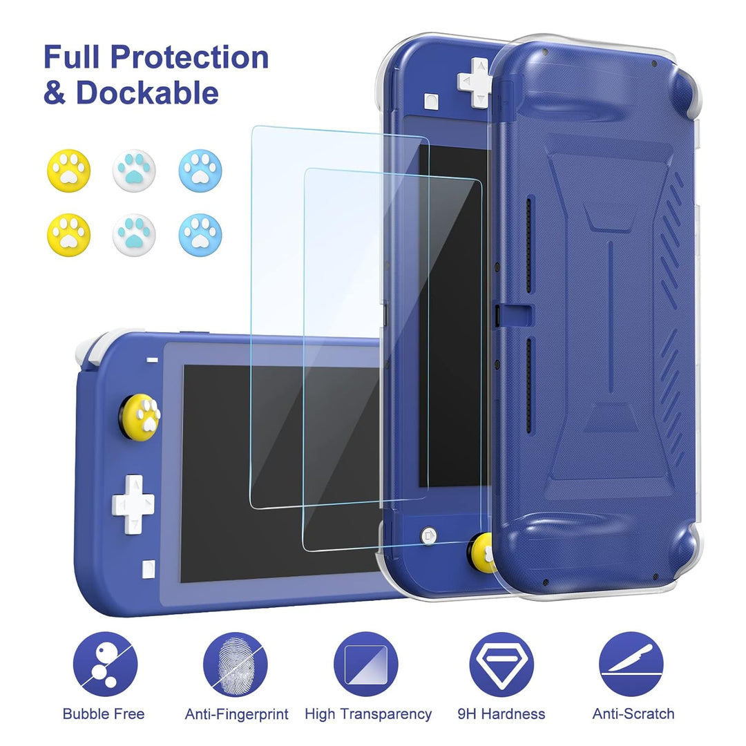 innoAura Switch Lite Tasche 17 in 1 Switch Lite Zubehör mit Switch Lite Hülle, Switch Spiele Aufbewa