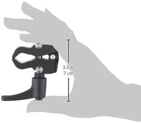 Manfrotto 386B-1 Nano-Clamp mit Kerbe für Verdehschutz Nano-Clamp mit Kerbe Single, Nano-Clamp mit K