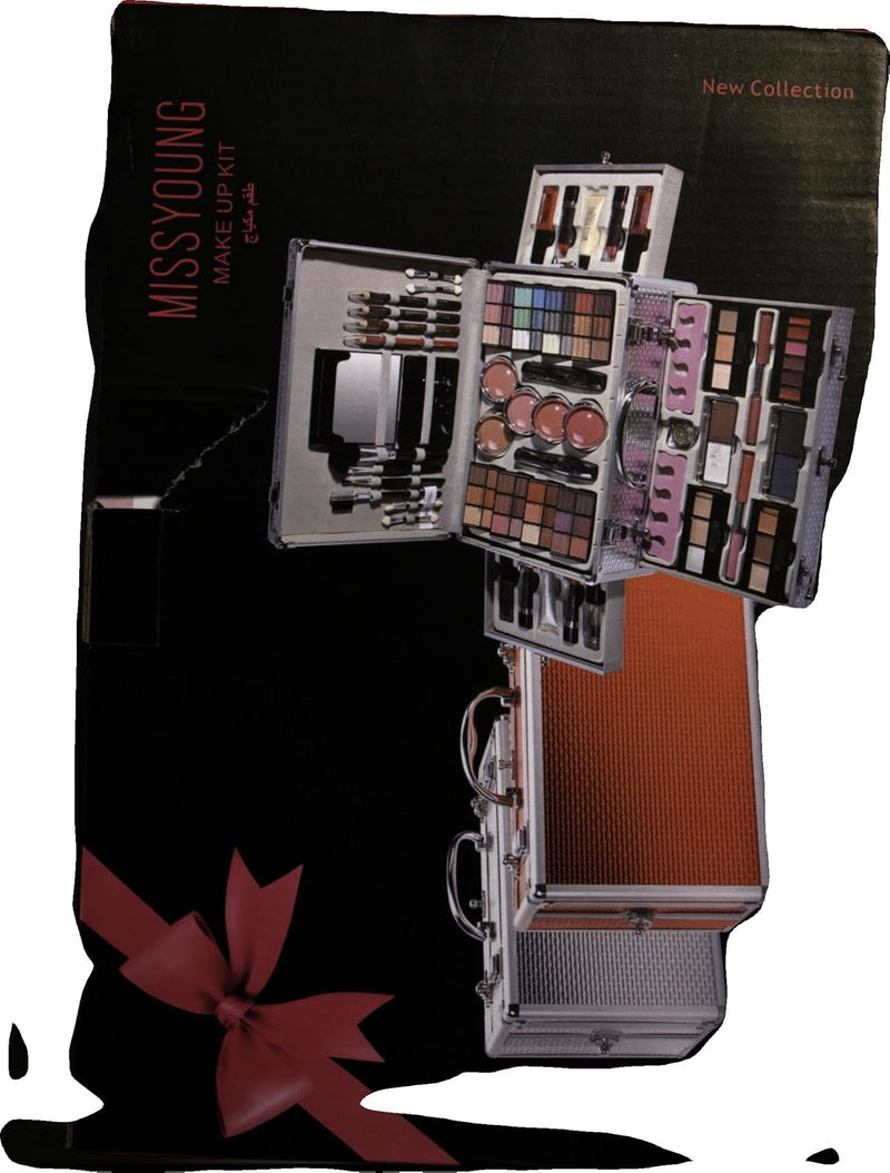 JasCherry Schminkkoffer Multifunktions Schmink Kosmetik Make-up Set mit Lipgloss, Lidschatten, Blush