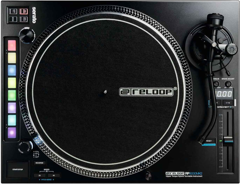 Reloop RP-8000 MK2 - Der fortschrittlichste DJ-Plattenspieler aller Zeiten, 7 RGB-farbcodierte Perfo