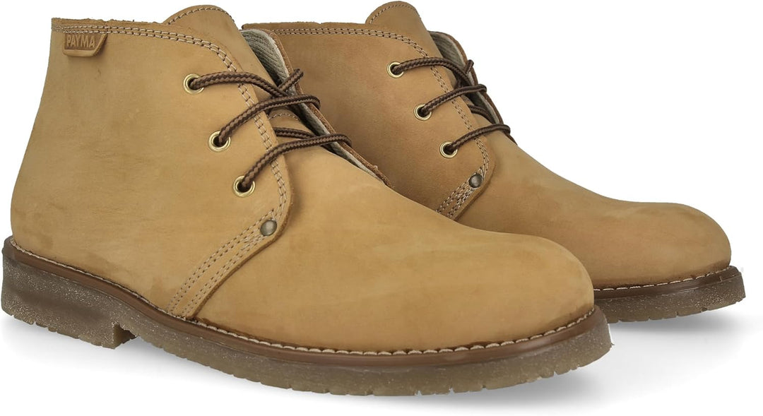 Rustikale Safari Leder und Nobuk Stiefel für Herren. Chukka Boot Schuhe Casual, Outdoor und Gartensc