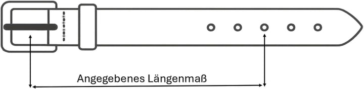 MGM Damen Lolo Gürtel 95 Cognac, 95 Cognac