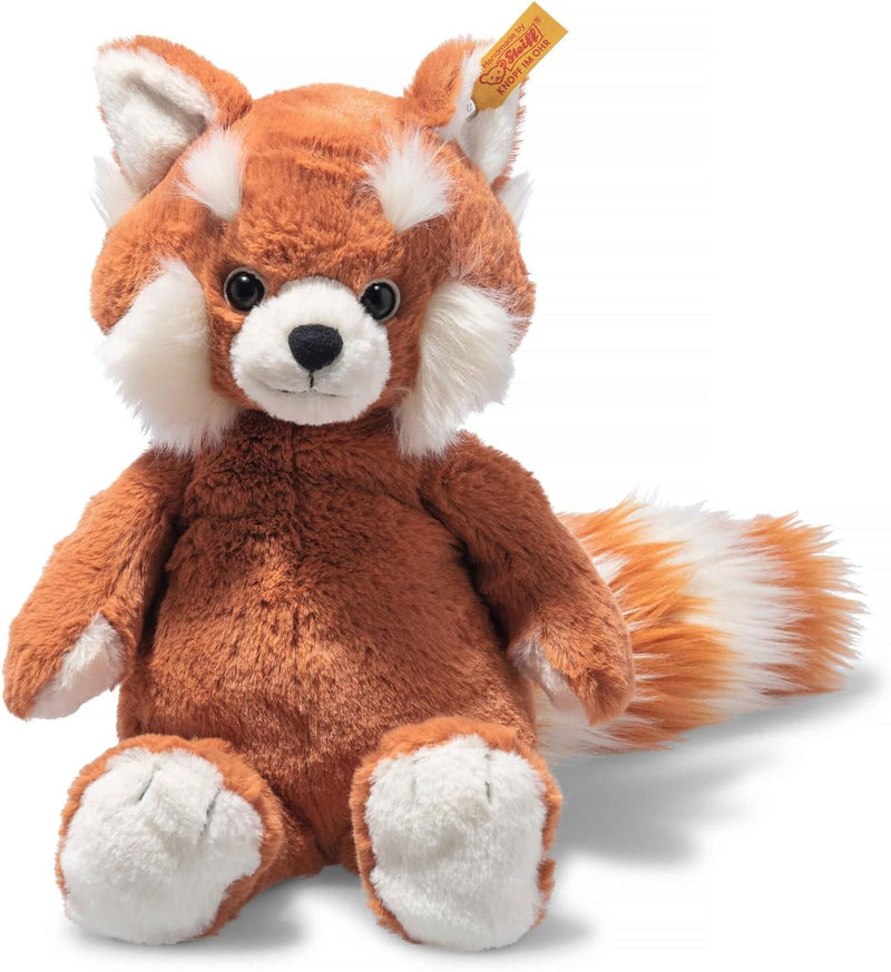 Steiff 075537 Soft Cuddly Friends Benji Roter Panda, Ginger, 28cm