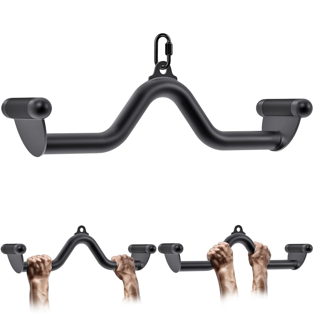 SELEWARE Latzugstange Rudergriff V Förmig Latzug Griff - Trizeps Stange, Klimmzugstange für Fitnesss