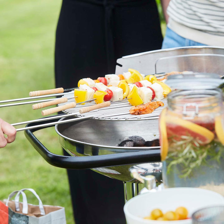 Barbecook Grillrost rund 50 cm mit zwei festen Haltegriffen für Holzkohlegrill, BBQ grill zubehör, e