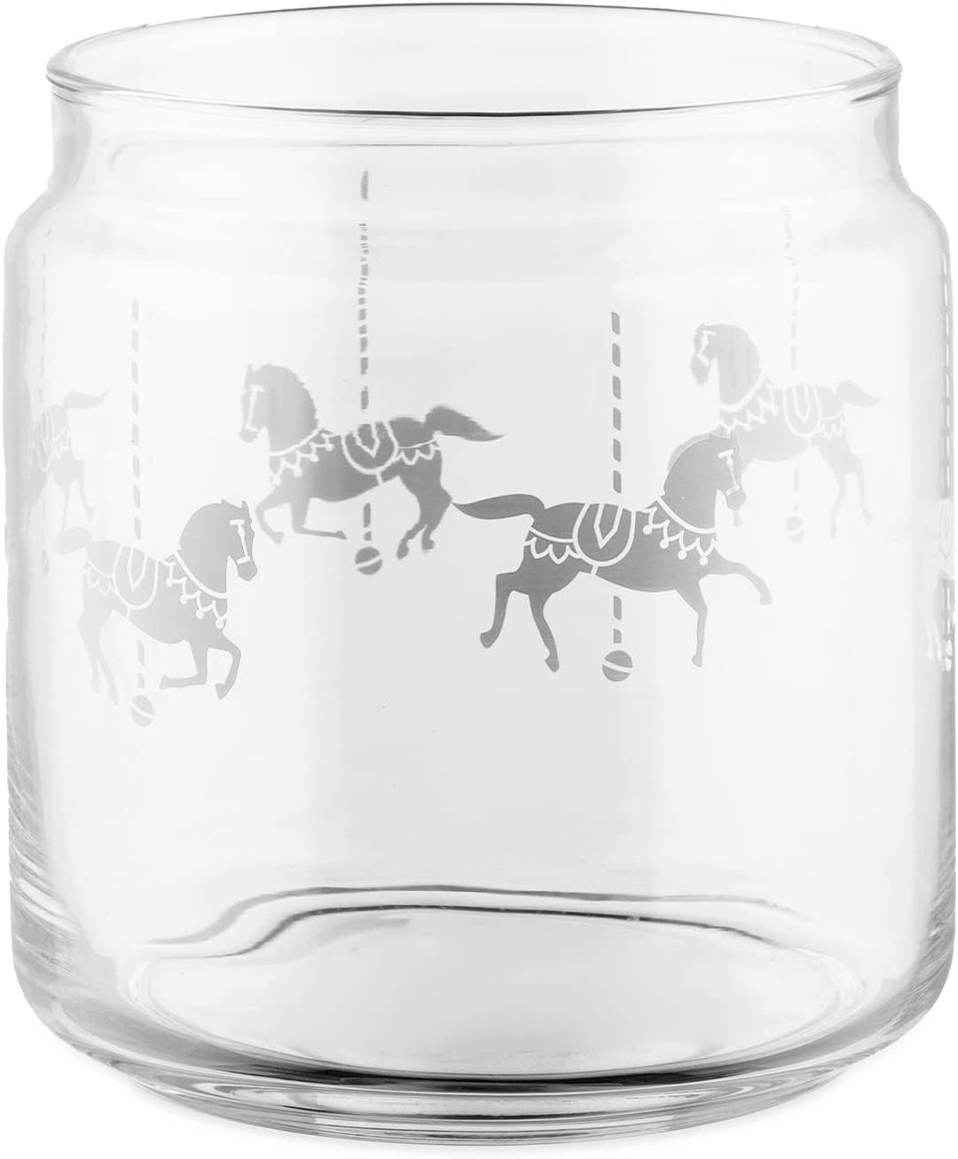 Alessi Circus MW30/75 - Küchenglas für Design-Lebensmittel, in Screen-bedrucktes Glas mit Tuchbandde