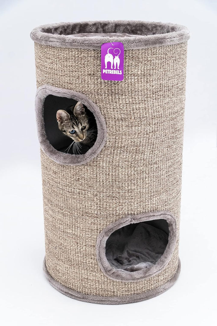 Petrebels Kratztonne Dome 80 cm hoch, Ø 45 cm, extra Breit und Schwer für Ultimative Stabilität, Far