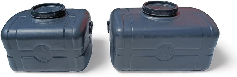 Varile Nutzwassertank inkl.1/2 Zoll Anschluss, Schraubdeckel für Camping und Keller Schwarz 85 L, 85
