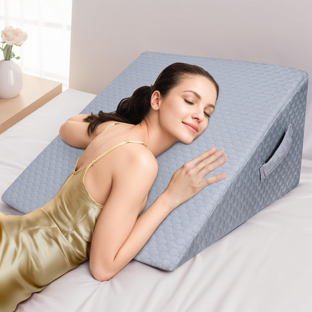 INFANZIA Vielseitig Keilkissen für Bett und Sofa-Hochdichteschaum Lesekissen-Ergonomischer Bettkeil