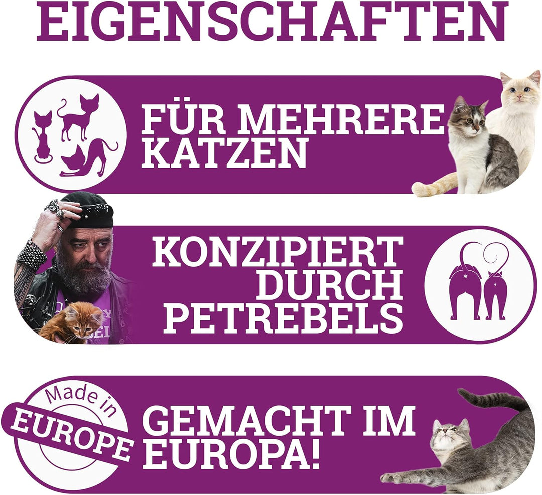 Petrebels Katzenstreu Dirty Rebels, 12x 10 Liter, Fresh Garden Duft, 100% Natürlich, 12er-Pack, Fres