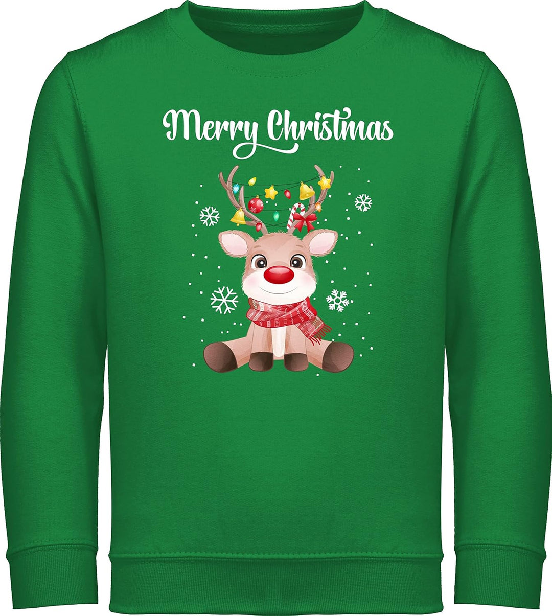 Shirtracer - Sweatshirt Kinder Pullover für Jungen Mädchen - Weihnachten Geschenke - Merry Christmas