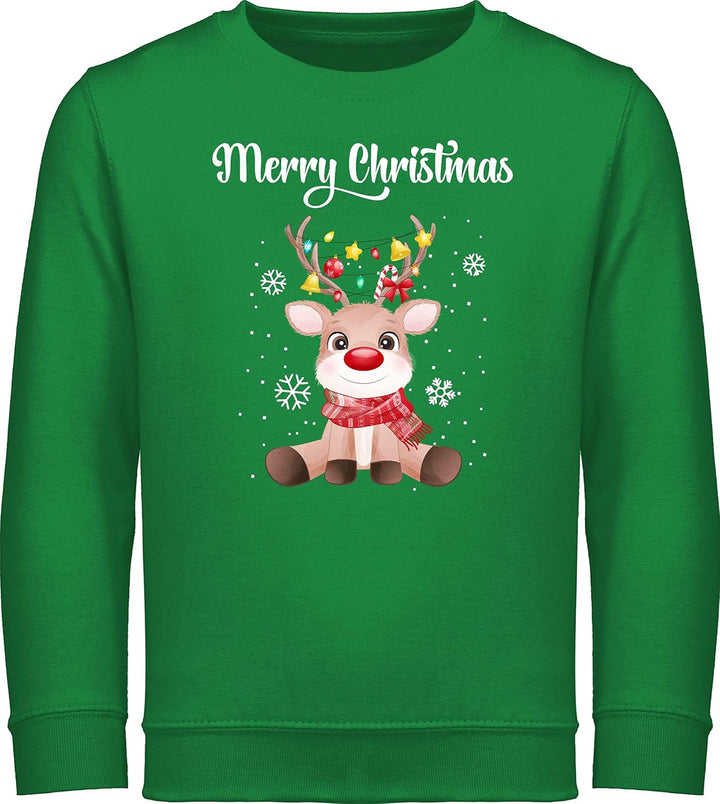 Shirtracer - Sweatshirt Kinder Pullover für Jungen Mädchen - Weihnachten Geschenke - Merry Christmas