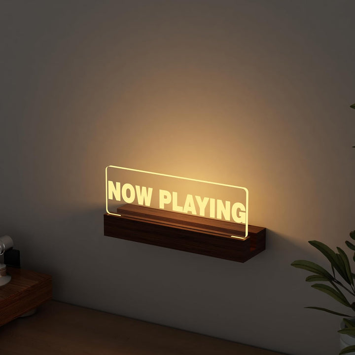 Ammonite Leuchtet auf Now Playing Vinyl-Schallplattenständer Plattenständer Wandhalterung Holz-Acryl