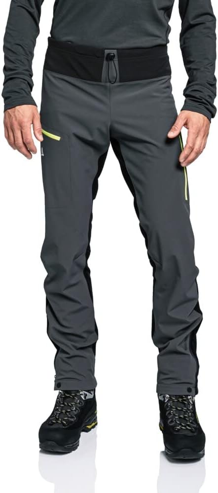 Schöffel Herren Softshell Pants Rinnen M Wind-und Wasserabweisende Winter Wanderhose mit Body Mappin