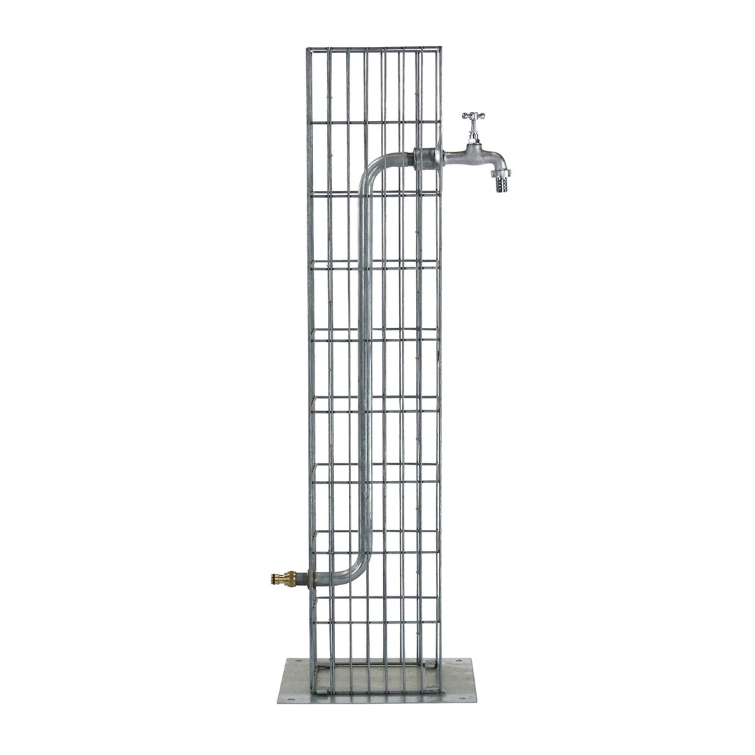 bellissa Wasserzapfsäule aus Metall - 95635 - Hochwertige Gabionen Wasserzapfstelle - Dekorative Gar
