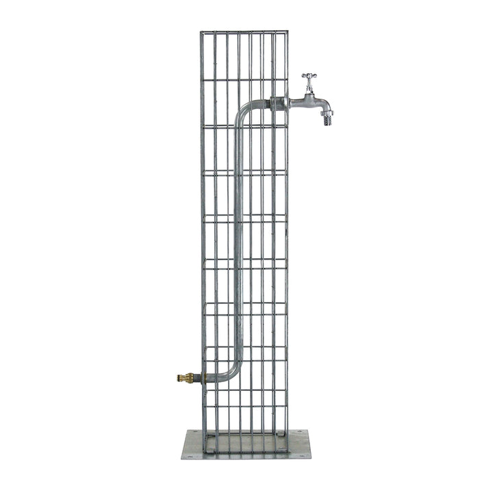 bellissa Wasserzapfsäule aus Metall - 95635 - Hochwertige Gabionen Wasserzapfstelle - Dekorative Gar