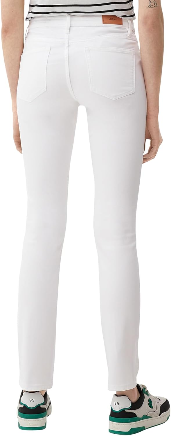 s.Oliver Damen Jeans, Betsy Slim Fit 32 Weiss, 32 Weiß