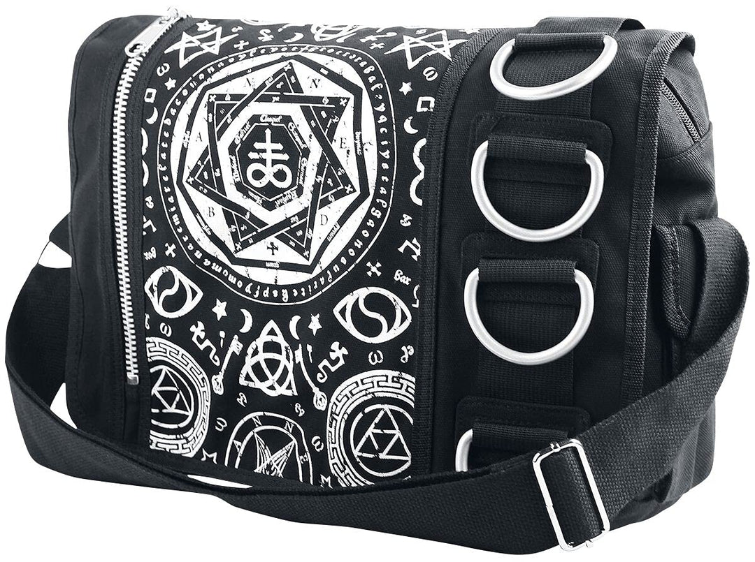 Banned Alternative Pentagram Unisex Umhängetasche schwarz Einheitsgrösse Schwarz, Einheitsgrösse Sch