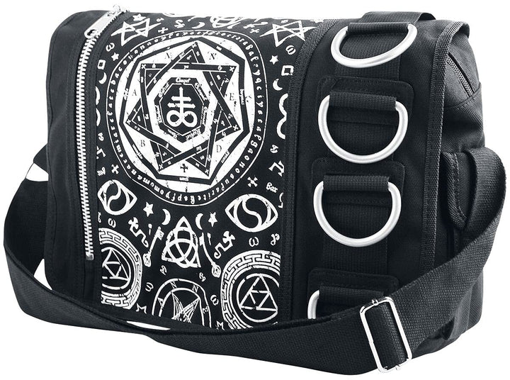 Banned Alternative Pentagram Unisex Umhängetasche schwarz Einheitsgrösse Schwarz, Einheitsgrösse Sch