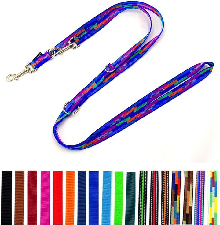 Hundeleine Doppelleine verstellbar 2m / 2,40m / 2,80m / 3,50m / 5m grosse Hunde 20mm/25mm (Florida B
