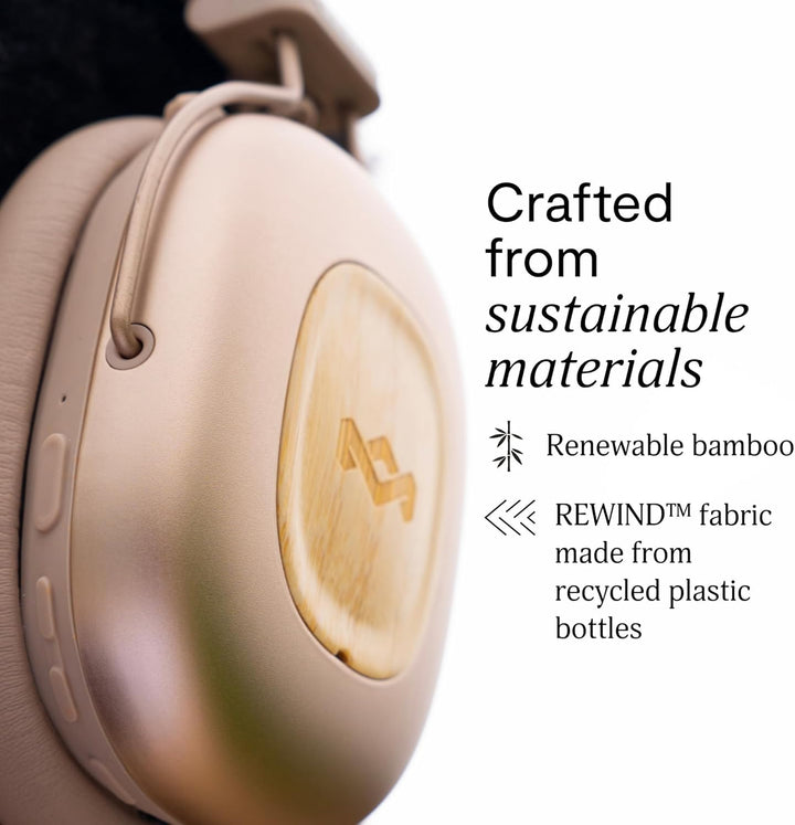 Marley House of Positive Vibration Rebel kabellose Bluetooth Kopfhörer - Over-Ear Wireless ANC mit a