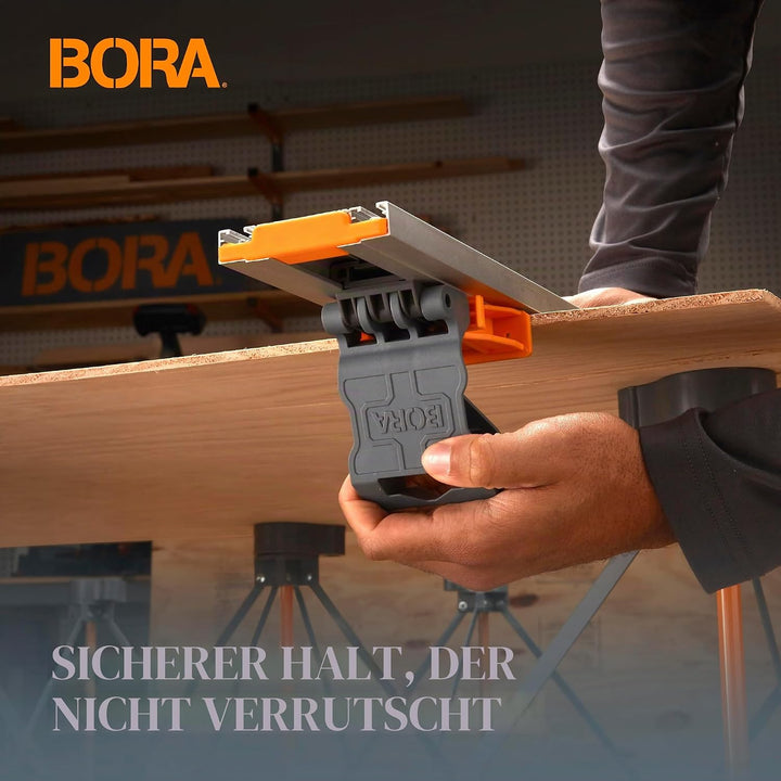 Bora NGX Schnellverbindungs-Klemmkante, gerade Schnittführung für Kreissägen, 243,8 cm Schnittlänge,