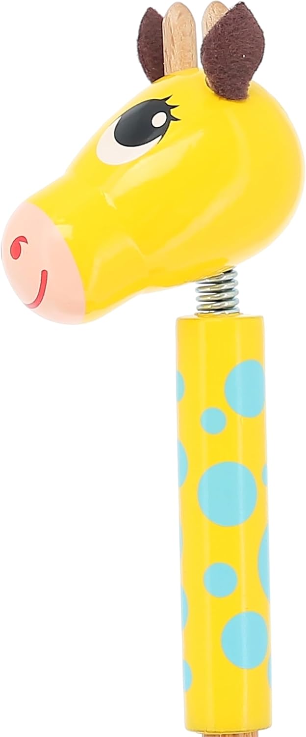 Vilac- Regenschirm Flip Flap die Giraffe, 4417S, Gelb