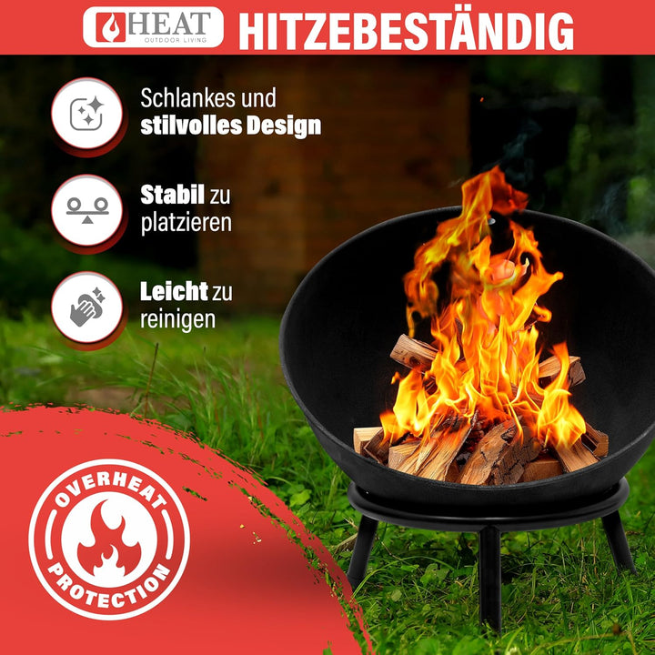 HEAT Outdoor Living Feuerkorb Kappa - Feuerschalen für den Garten - Feuerstelle Outdoor & Feuertonne