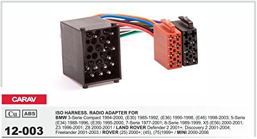 CARAV 11-041-3-67 Radioblende 2-DIN in Dash Installation kit Set for 5er (E39) 1995-2003; X5 (E53) 1