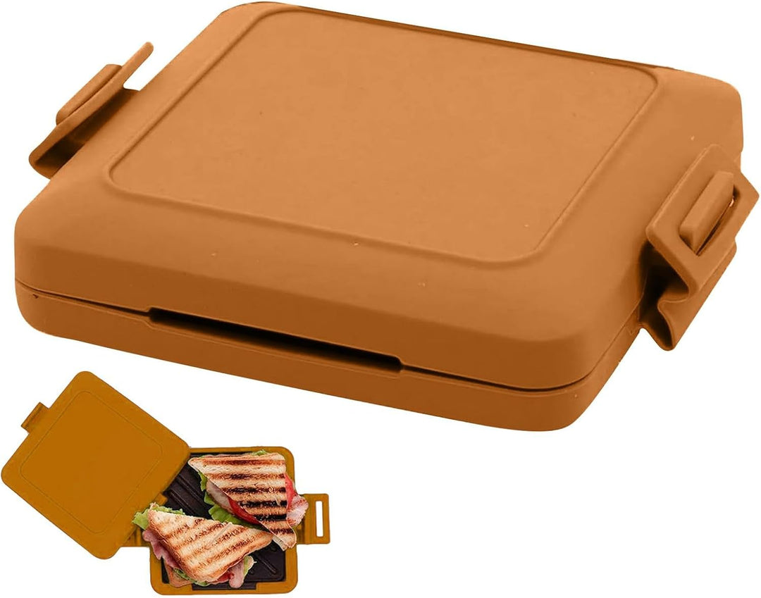 Mikrowellen-Toastie-Sandwich-Maker, mikrowellengeeigneter Toastie-Maker mit verstellbaren Silikonbän