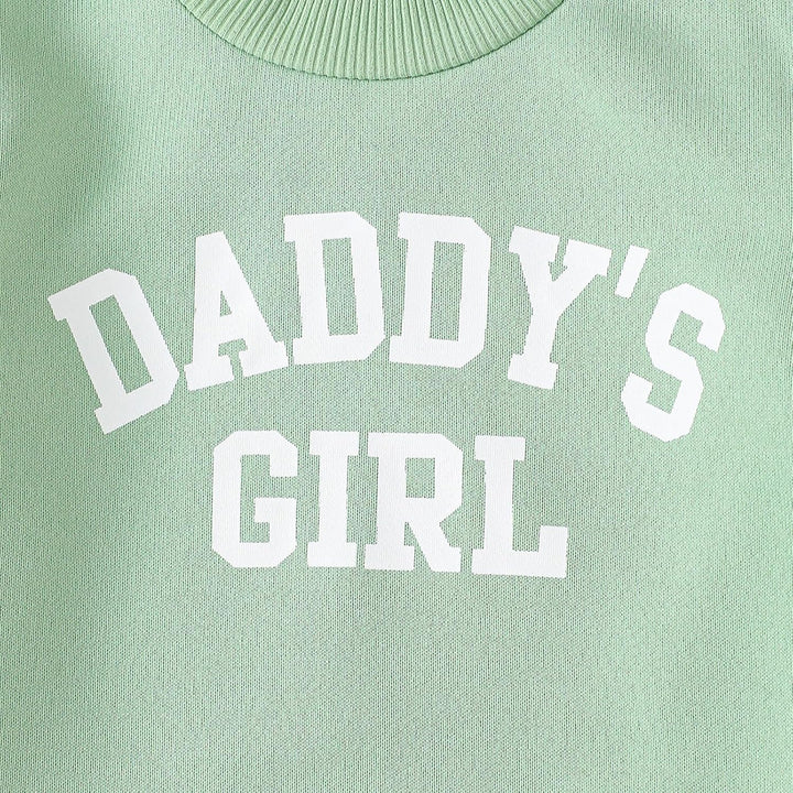 WYTbaby Baby Kleidung Mädchen Neugeborenes Outfits Langarm Pullover Sweatshirt Und Lange Hosen Daddy