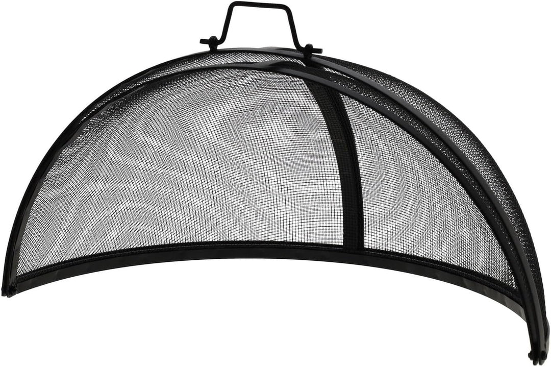 Esschert Design Feuerstellengitter, Funkenschutz, halbkugel, faltbar, ca. 60 cm x 60 cm x 33