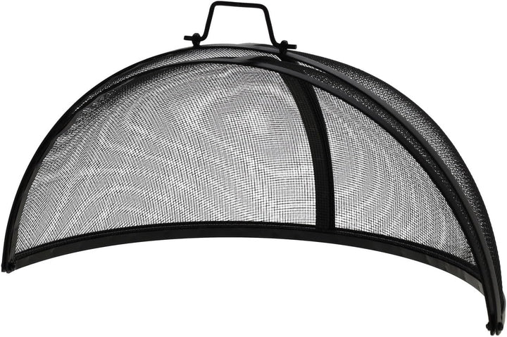 Esschert Design Feuerstellengitter, Funkenschutz, halbkugel, faltbar, ca. 60 cm x 60 cm x 33
