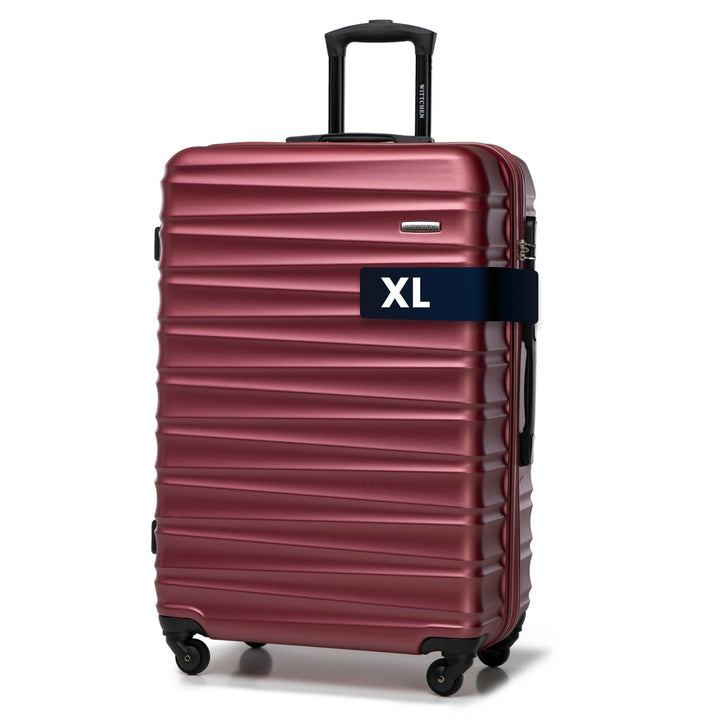 WITTCHEN Reisekoffer Rollkoffer Trolley Grosser Koffer Handgepäck Hartschale aus ABS mit 4 Spinner-R