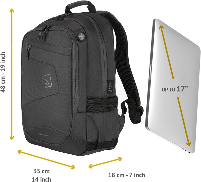 Tucano Lato Rucksack für MacBook PRO und Notebook bis zu 17" [PC] Grün, Grün