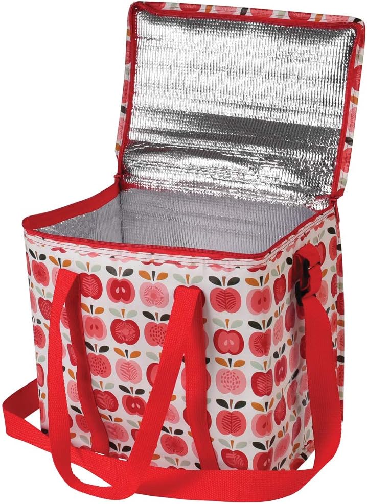 Apple Design Vintage Picknick-Kühltasche, isoliert