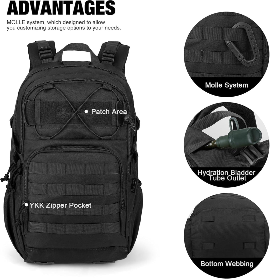 Mardingtop 28L/40L Militär Rucksack Wanderrucksäcke Trekkingrucksack Tactical Molle Rucksack für Cam
