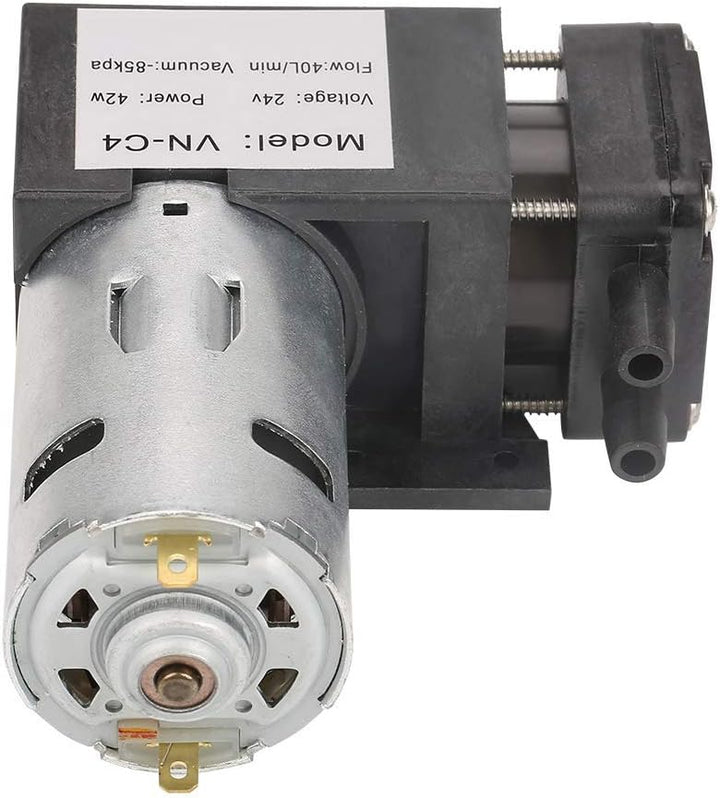 Vakuumpumpe DC 24V Wasser Luft Gas -85KPa Durchfluss 40L / min Ölloser Luftpumpenmotor