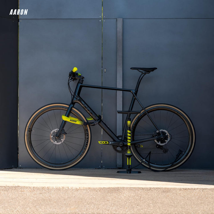 AARON Fit Fahrradgriffe mit dämpfender Auflagefläche - ergonomische Lenkergriffe aus rutschfestem Gu