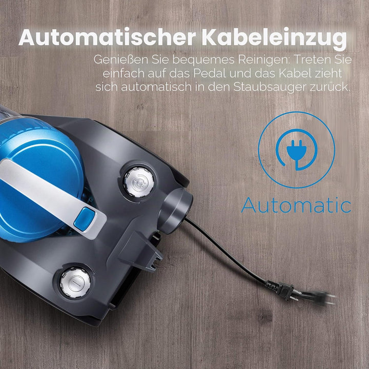 EUREKA Tasche, Leichter Staubsauger für Teppiche und Hartböden, mit Filter, Blau