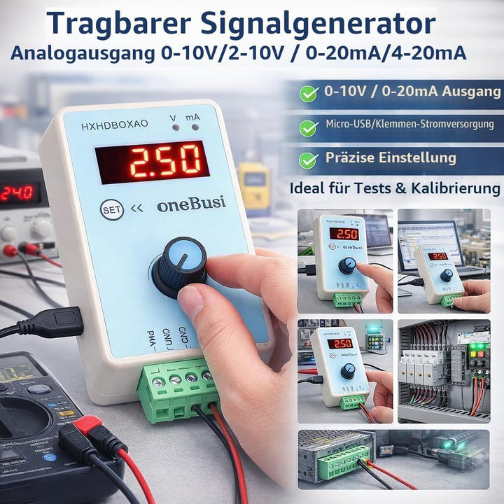 Digitaler Signalgenerator Handheld-Analogausgang Digitaler Signalgenerator 0‑10 V/2‑10 V 0‑20 MA/4‑2