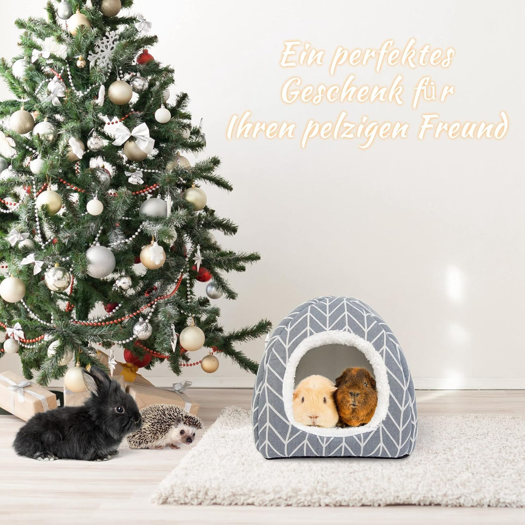 Dyrdekly Meerschweinchen Betthöhle Gemütliches Kaninchen Bett Warme Hamster Kuschelhöhle Haus Zubeho
