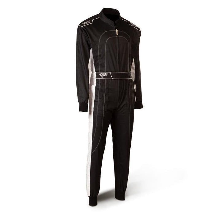 Speed Kartoverall Schwarz/weiss - Denver HS-2 Modell 2018 Racewear (XXXXL (4XL))
